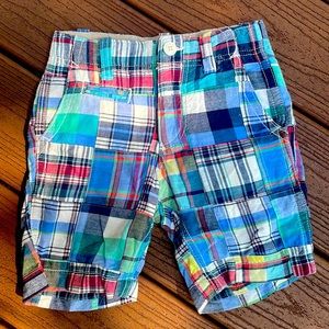 GAP kids plaid shorts size 5